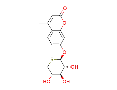 Molecular Structure of 137215-12-4 (4-methyl-2-oxo-2H-chromen-7-yl 5-thio-beta-D-xylopyranoside)