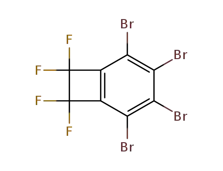 Molecular Structure of 64726-07-4 (Bicyclo[4.2.0]octa-1,3,5-triene, 2,3,4,5-tetrabromo-7,7,8,8-tetrafluoro-)
