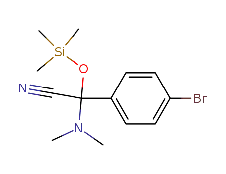(4-Bromo-phenyl)-dimethylamino-trimethylsilanyloxy-acetonitrile