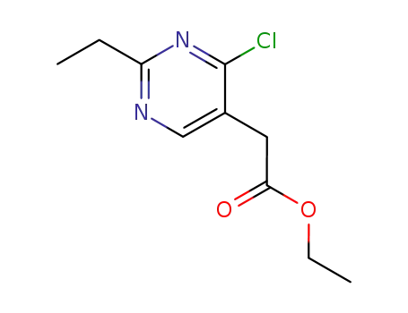 (4-chloro-2-ethyl-pyrimidin-5-yl)-acetic acid ethyl ester