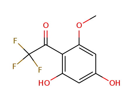 Molecular Structure of 387-24-6 (2,2,2-trifluoro-1-(2,4-dihydroxy-6-methoxy-phenyl)-ethanone)