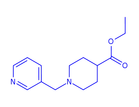 Molecular Structure of 138030-50-9 (ETHYL 1-(3-PYRIDYLMETHYL)PIPERIDINE-4-CARBOXYLATE)