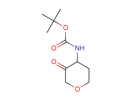 Molecular Structure of 477584-42-2 (Carbamic acid, (tetrahydro-3-oxo-2H-pyran-4-yl)-, 1,1-dimethylethyl ester (9CI))