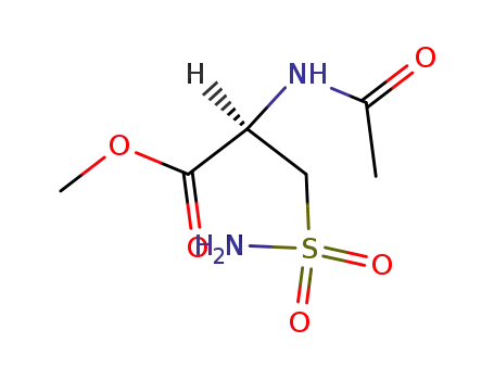 Molecular Structure of 16435-47-5 (N-acetyl-3-sulfonamoyl-L-alanine methyl ester)