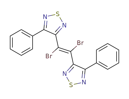 1,2,5-Thiadiazole, 3,3'-(1,2-dibromo-1,2-ethenediyl)bis[4-phenyl-, (E)-