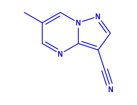 Molecular Structure of 138254-44-1 (Pyrazolo[1,5-a]pyrimidine-3-carbonitrile, 6-methyl-)