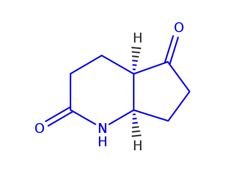 Molecular Structure of 186247-20-1 (1H-Cyclopenta[b]pyridine-2,5-dione,hexahydro-,(4aR,7aR)-rel-(9CI))