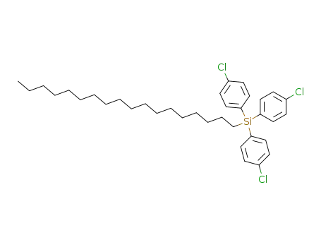 Octadecyl-tri-<p-chlor-phenyl>-silan