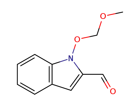 Molecular Structure of 144393-28-2 (1H-Indole-2-carboxaldehyde, 1-(methoxymethoxy)-)