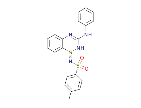 3-anilino-1-(toluene-4-sulfonylimino)-1,2(4)-dihydro-1λ<sup>4</sup>-benzo[1,2,4]thiadiazine
