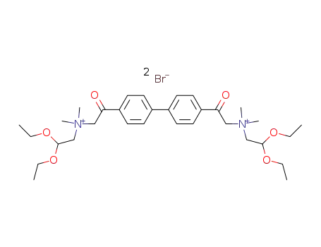 (1,1'-Biphenyl)-4,4'-diethanaminium, N,N'-bis(2,2-diethoxyethyl)-N,N,N',N'-tetramethyl-beta,beta'-dioxo-, dibromide