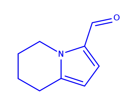 Molecular Structure of 199192-18-2 (3-Indolizinecarboxaldehyde, 5,6,7,8-tetrahydro- (9CI))