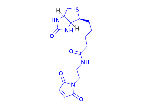 1H-Thieno[3,4-d]imidazole-4-pentanamide, N-[2-(2,5-dihydro-2,5-dioxo-1H-pyrrol-1-yl)ethyl]hexahydro-2-oxo-, [3aS-(3aa,4b,6aa)]-