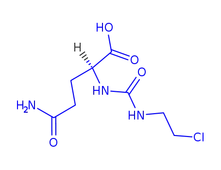 Molecular Structure of 13908-05-9 (N~2~-[(2-chloroethyl)carbamoyl]glutamine)