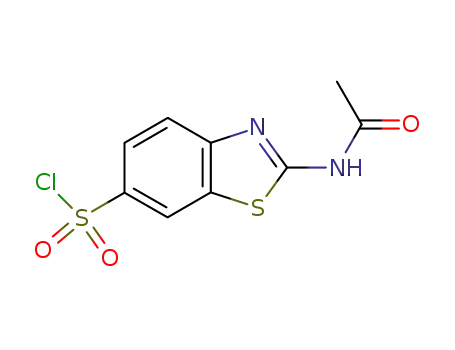 6-Benzothiazolesulfonyl chloride, 2-(acetylamino)-