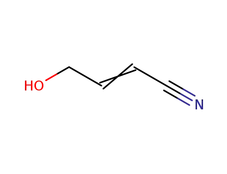 Molecular Structure of 19060-14-1 (γ-Cyano-allylalkohol)