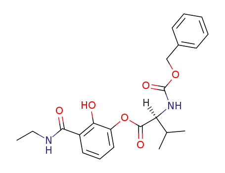 (S)-2-Benzyloxycarbonylamino-3-methyl-butyric acid 3-ethylcarbamoyl-2-hydroxy-phenyl ester