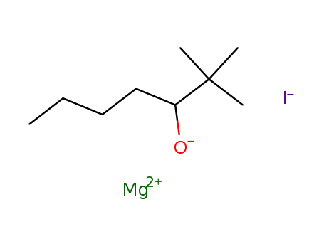 Molecular Structure of 89890-08-4 (Magnesium, (2,2-dimethyl-3-heptanolato)iodo-)
