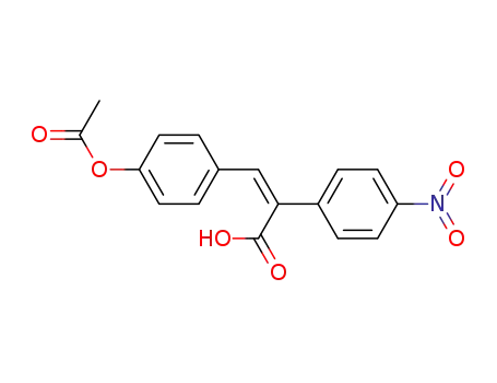 3-(4-acetoxy-phenyl)-2-(4-nitro-phenyl)-acrylic acid