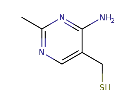 Molecular Structure of 1967-85-7 ((4-amino-2-methylpyrimidin-5-yl)methanethiol)