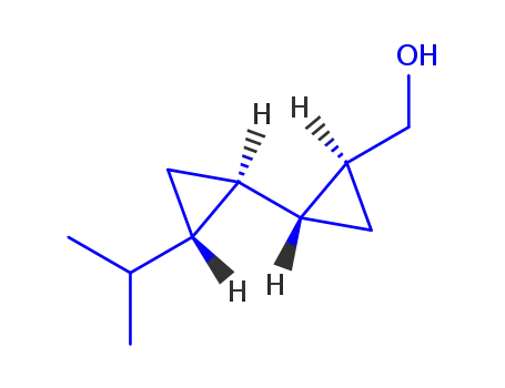 Molecular Structure of 197013-53-9 ([1,1-Bicyclopropyl]-2-methanol,2-(1-methylethyl)-,[1S-[1alpha(1R*,2S*),2bta]]-(9CI))