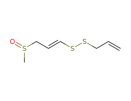 Molecular Structure of 104228-48-0 (Disulfide, 3-(methylsulfinyl)-1-propenyl 2-propenyl, (E)-)