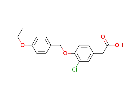 3-chloro-4-(4' isopropoxy benzyloxy) phenylacetic acid