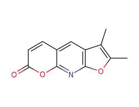 Molecular Structure of 120482-95-3 (6,7-dimethyl-2H-furo[3,2-g][1,3]benzoxazin-2-one)