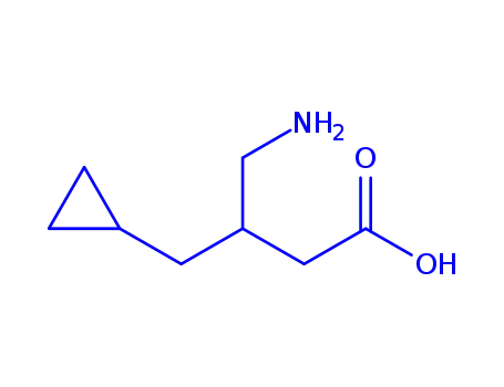 Molecular Structure of 206749-37-3 (Cyclopropanebutanoic  acid,  -bta--(aminomethyl)-)