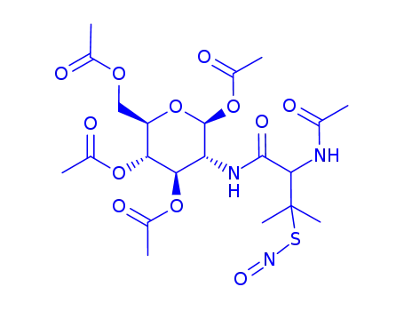 N-(S-니트로소-N-아세틸-D,L-페니실아민)-2-아미노-2-데옥시-1,3,4,6-테트라-O-아세틸-베타-D-글루코피라노스