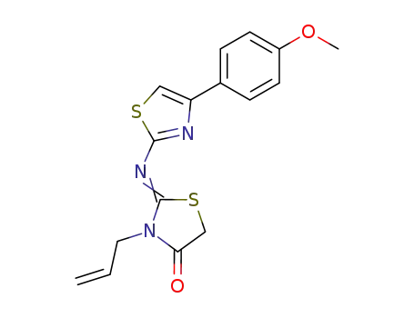 Molecular Structure of 114710-75-7 (3-Allyl-2-[(Z)-4-(4-methoxy-phenyl)-thiazol-2-ylimino]-thiazolidin-4-one)