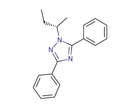 Molecular Structure of 129877-85-6 (1-<(S)-2-butyl>-3,5-diphenyl-1H-1,2,4-triazole)