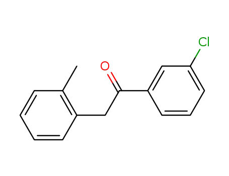 Molecular Structure of 207513-70-0 (1-(3-chloro-phenyl)-2-o-tolyl-ethanone)