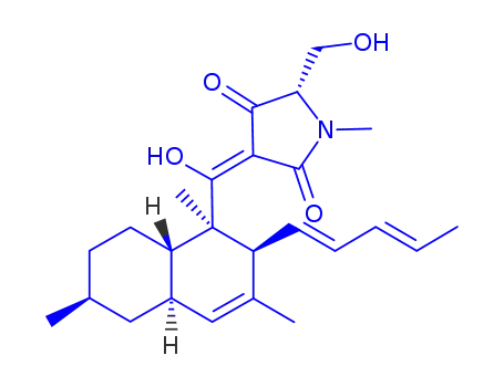 (2R)-5-hydroxy-2-(hydroxymethyl)-1-methyl-4-({(1R,2S,6S,8aS)-1,3,6-trimethyl-2-[(1E,3E)-penta-1,3-dien-1-yl]-1,2,4a,5,6,7,8,8a-octahydronaphthalen-1-yl}carbonyl)-1,2-dihydro-3H-pyrrol-3-one