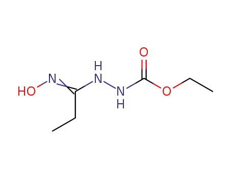 Hydrazinecarboxylic  acid,  2-[1-(hydroxyimino)propyl]-,  ethyl  ester  (9CI)