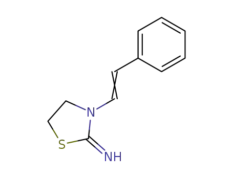 Molecular Structure of 20406-02-4 (2-Imino-3-styryl-thiazolidin)