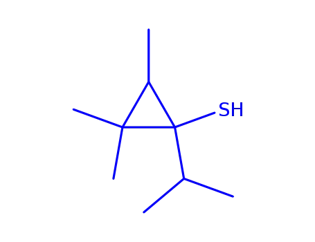 Molecular Structure of 205485-97-8 (Cyclopropanethiol, 2,2,3-trimethyl-1-(1-methylethyl)- (9CI))