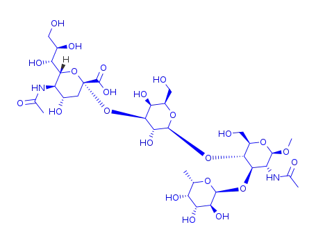 Molecular Structure of 141612-87-5 (SialylLewisXmethylglycoside)