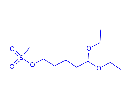 Molecular Structure of 202577-28-4 (5,5-DIETHOXY-1-(METHYLSULFONYLOXY)PENTANE)
