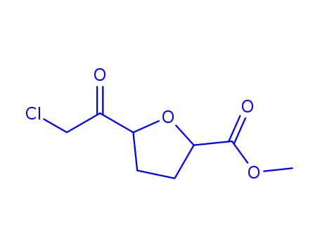 2-FURANCARBOXYLIC ACID 5-(CHLOROACETYL)TETRAHYDRO-,METHYL ESTER,(2R-CIS)-
