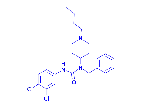 Molecular Structure of 2089293-61-6 (1-benzyl-1-(1-butylpiperidin-4-yl)-3-(3,4-dichlorophenyl)urea)