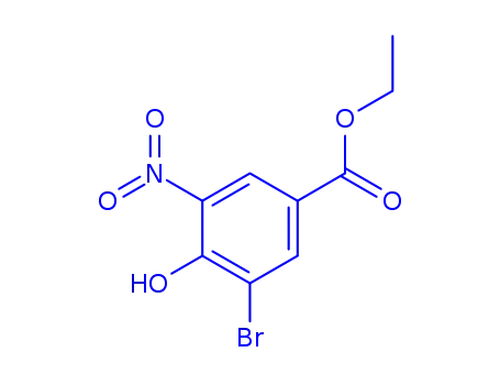 에틸 3-broMo-4-하이드록시-5-니트로벤조에이트