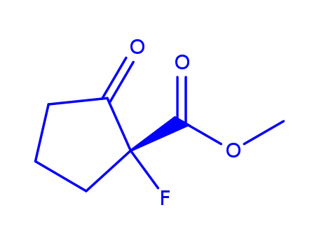 시클로펜탄카르복실산, 1-플루오로-2-옥소-, 메틸 에스테르, (-)-(9CI)