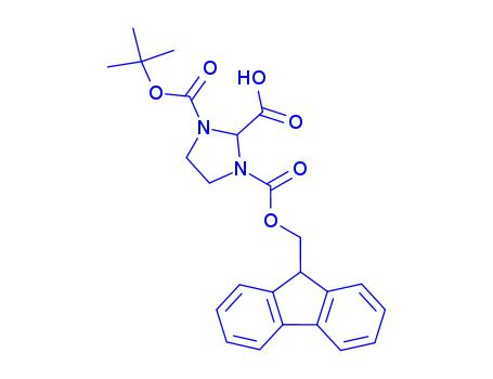 (R,S)-N-FMOC-N'-BOC-IMIDAZOLIDINE-2-CARBOXYLIC ACIDCAS