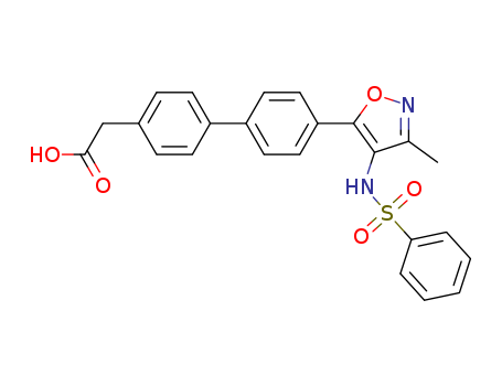 2-(4'-(3-methyl-4-(phenylsulfonamido)isoxazol-5-yl)biphenyl-4-yl)acetic acid