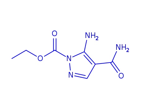 1H-Pyrazole-1-carboxylicacid,5-amino-4-(aminocarbonyl)-,ethylester(9CI)