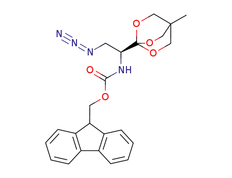 1-[N-(9-fluorenylmethyloxycarbonyl)-(1S)-amino-2-azidoethyl]-4-methyl-2,6,7-trioxabicyclo[2.2.2]octane