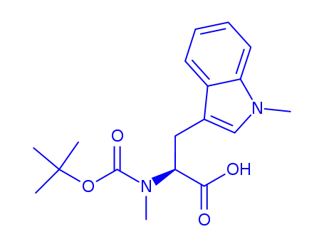 Molecular Structure of 142381-30-4 (Boc-Nalpha-methyl-D-tryptophan)