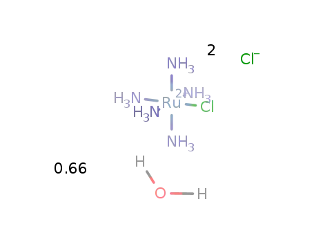 Molecular Structure of 18532-87-1 (PENTAAMMINECHLORORUTHENIUM(III) CHLORIDE)