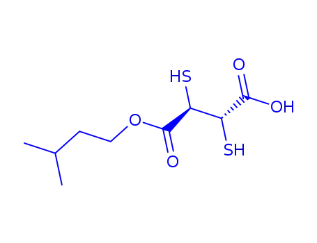 Molecular Structure of 142609-62-9 (MONO-ISOAMYL2,3-DIMERCAPTOSUCCINATE)
